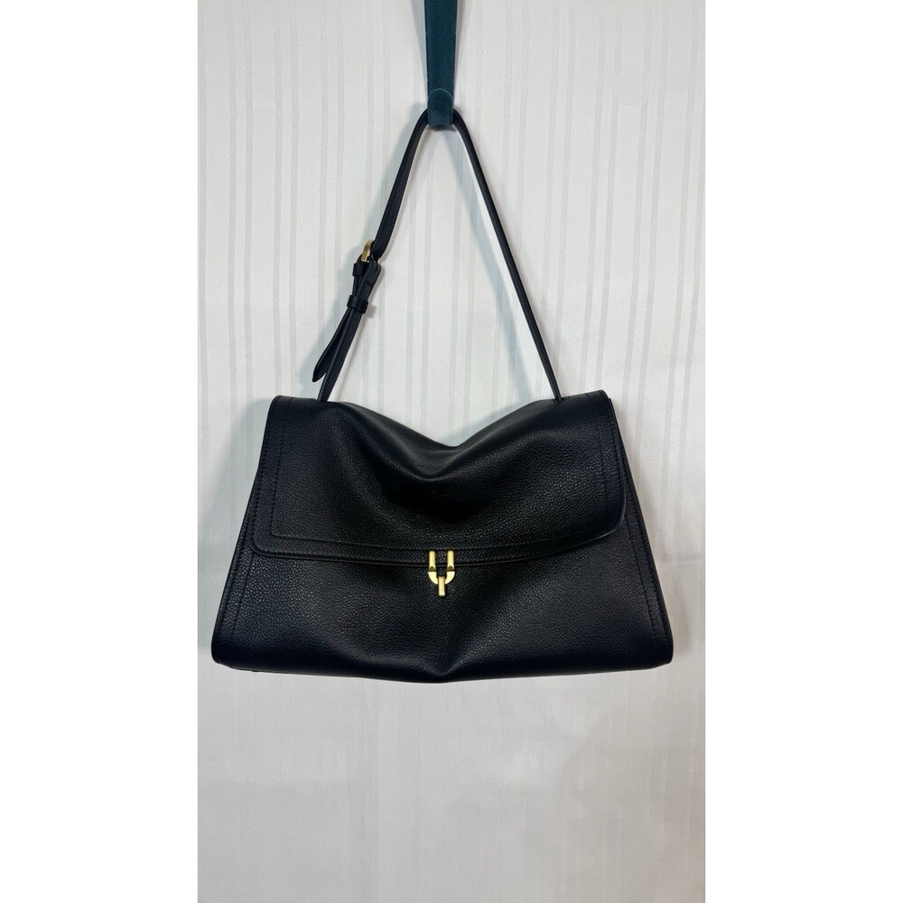 Leo et Violette le Soft Laurence Black Grain Leather Handbag